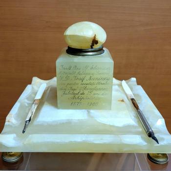 Trusă de scris primită de Mitropolitul Iosif Naniescu