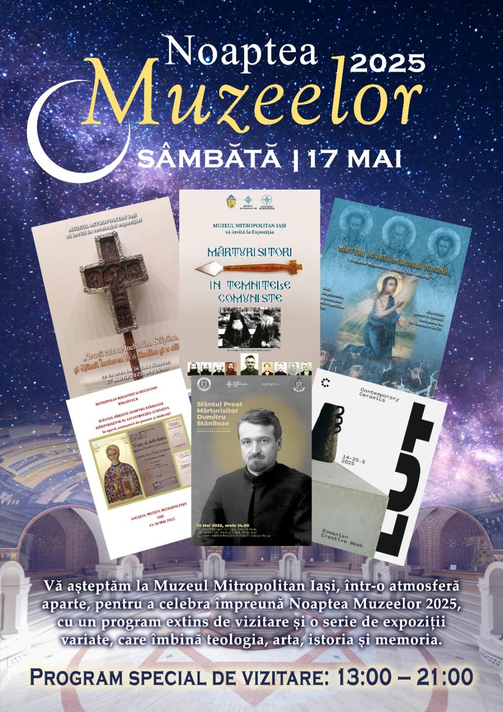 Afiș Noaptea Muzeelor 2025 la Muzeul Mitropolitan Iași