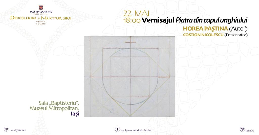 Afiș expoziția „Piatra din capul unghiului”