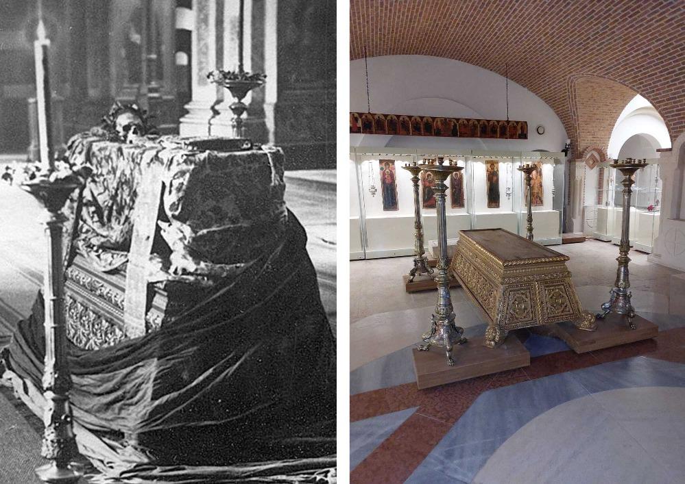 Vechiul baldachin al Sfintei Cuvioase Parascheva și capul lui Mihai Viteazul