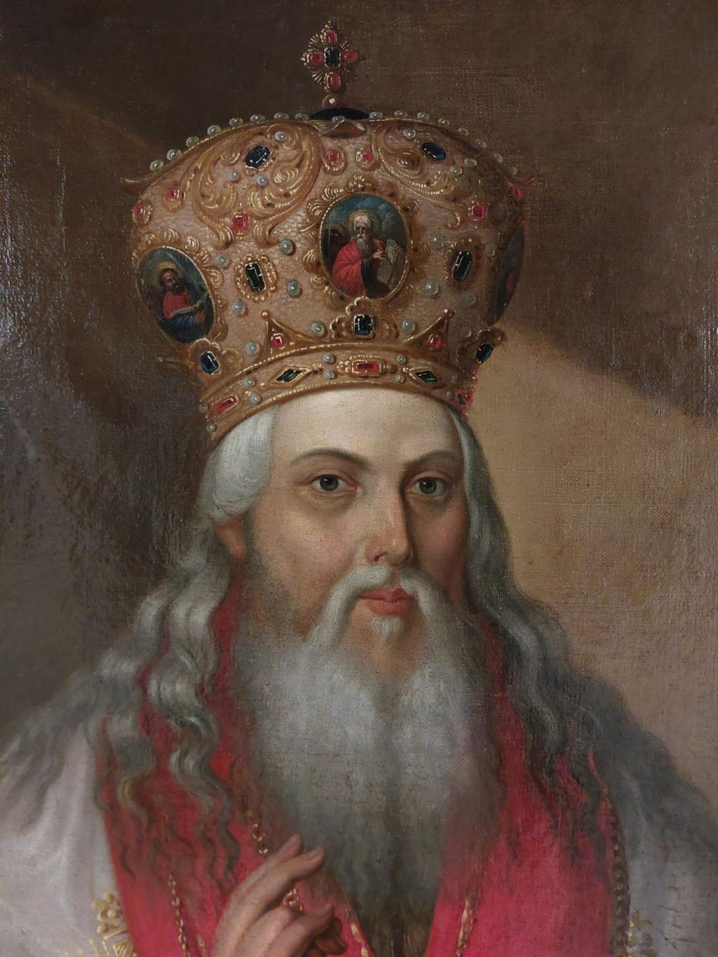 Detaliu tablou Mitropolitului Veniamin Costachi