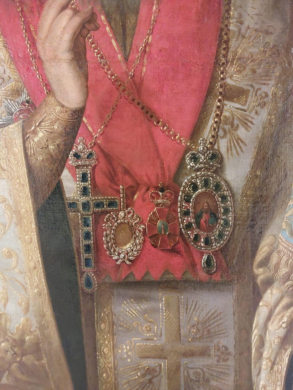 Detaliu tablou Mitropolitului Veniamin Costachi