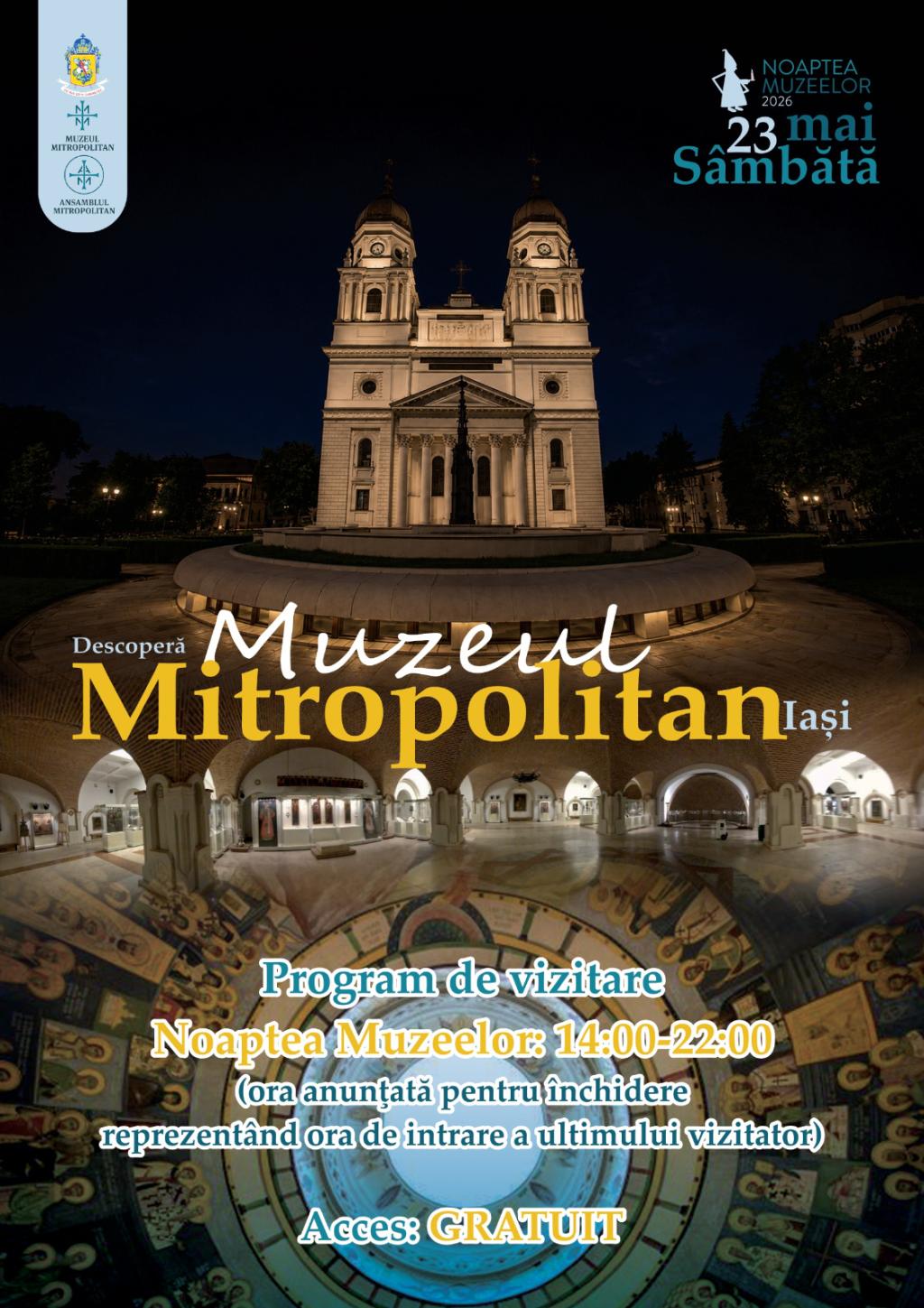 Noaptea muzeelor 2026 la Muzeul Mitropolitan Iași