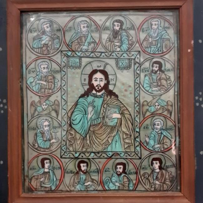 Icoana Iisus Hristos, înconjurat de Sfinții Apostoli