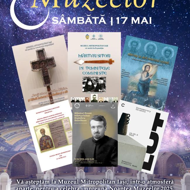 Afiș Noaptea Muzeelor 2025 la Muzeul Mitropolitan Iași
