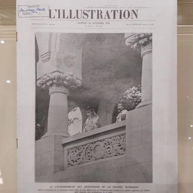 Revista „L’illustration” din 28 octombrie 1922, în care ilustrată Încoronarea suveranilor României Mari