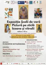 Expoziția Școlii de vară „Pictură pe sticlă. Icoane și vitralii”